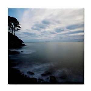   Beach Ocean Ceramic Tile Coaster Great Gift Idea: Office Products