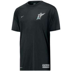  Nike Florida Marlins Black Training Top T shirt: Sports 