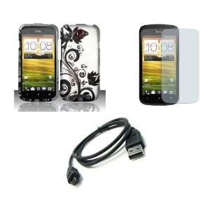  HTC One S (T Mobile) Premium Combo Pack   Black Wild 