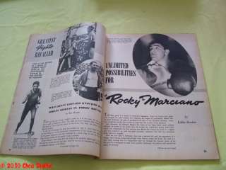 1952 Boxing and Wrestling Sugar Ray & Marciano Cover  