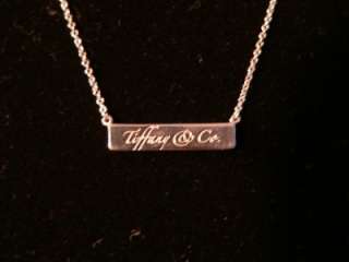 TIFFANY & COMPANY 16 INCH TAG NECKLACE DELICATE NICE! VALENTINES GIFT 