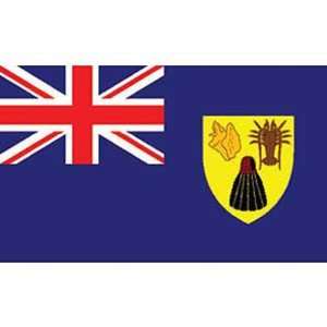  Turks & Caicos Flag 3ft x 5ft Patio, Lawn & Garden