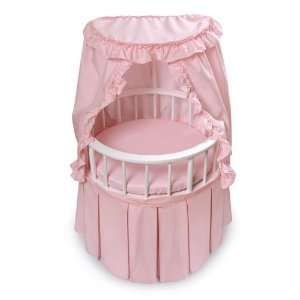  Round Doll Crib w/Canopy & Bedding: Home & Kitchen