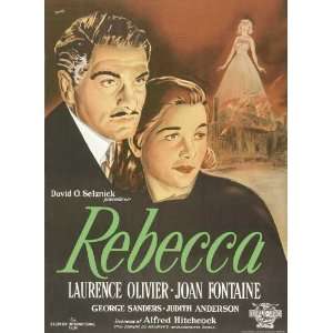  Rebecca (1940) 27 x 40 Movie Poster Danish Style A