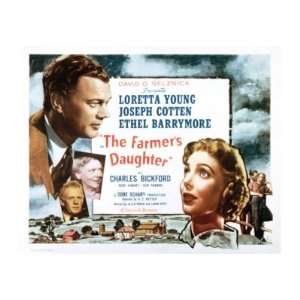 Farmers Daughter, Joseph Cotton, Loretta Young, 1947 Premium Poster 