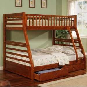  Wildon Home 460183 Dillard Casual Style Twin/Full Bunk Bed 