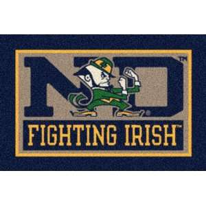 NCAA Team Spirit Rug   Notre Dame Fighting Irish (Mascot)  