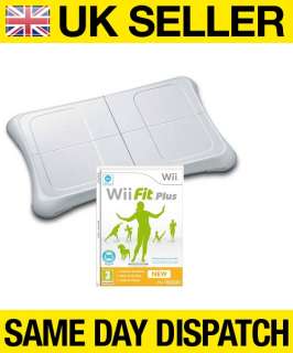 NEW WHITE BALANCE BOARD WITH WII FIT PLUS GAME BUNDLE  