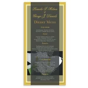  220 Wedding Menu Cards   Calla Lily Dream: Office Products