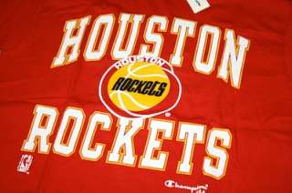 Vintage Houston Rockets Champion t shirt NWT Akeem nba  