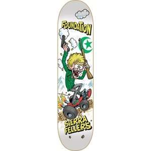  Foundation Fellers Wierdo Skateboard Deck   7.75 Sports 