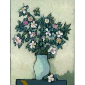  Large Bouquet Against White, Floral Art Giclee Print On 
