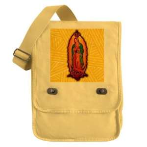  Messenger Field Bag Yellow Virgen de Guadalupe Everything 