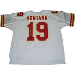  Joe Montana Autographed White Jersey: Sports & Outdoors