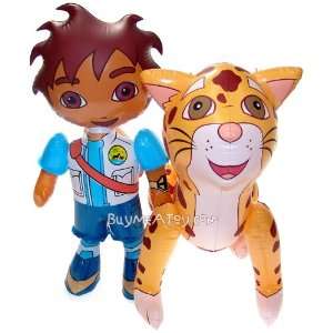  Go Diego and Jaguar Inflatable Dolls 21 & 18 Balloons 
