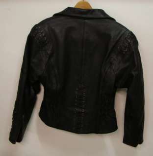 Womens HARLEY DAVIDSON Leather Motorcycle Jacket Sz 36  