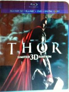 Thor (3D Blu ray + 2D Blu ray + Standard DVD + Digital  
