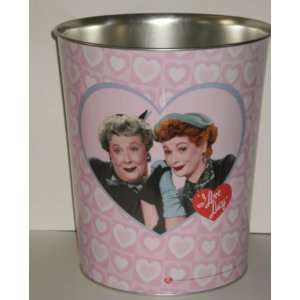  I Love Lucy Round Tin Wastebasket