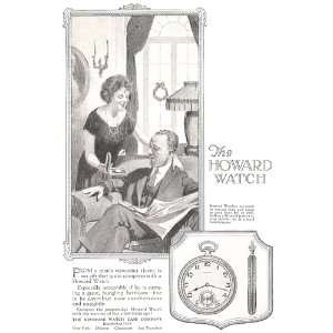  Howard Pocket Watches 1923 Original Vintage Advertisement 