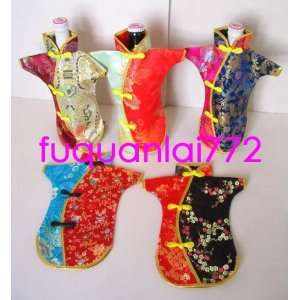 Wholesale 5 China Silk Hand Made, Clothes Wine Bottle Covers #772 