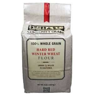 Community Grains 100% Whole Grain Hard Red Winter Wheat Flour 4lb Bag 