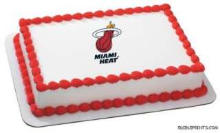 Miami Heat Edible Image Icing Cake Topper  