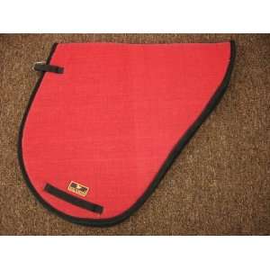 English Treeless Saddle Pad   Red Towel Base With Foam:  