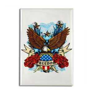  Rectangle Magnet Freedom Eagle Emblem with United States 