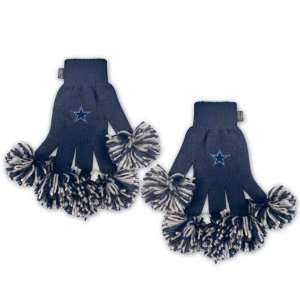 Dallas Cowboys Spirit Fingerz Pom Gloves with NFL Team Logos:  