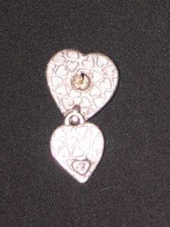 BRIGHTON Silver Double Heart Drop Earrings CLASSIC  