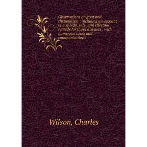    with numerous cases and communications Charles Wilson Books
