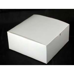  100 White Embossed Gift Boxes B30082: Kitchen & Dining