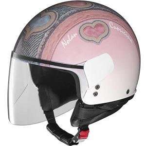   Nolan N30 Art Plus Half Helmet   Small/White/Angel Heart: Automotive