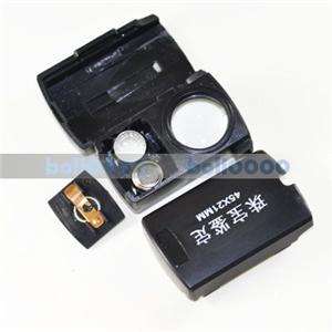 10 pcs 45X Mini Lens Magnifier LED light Jeweler Loupe  