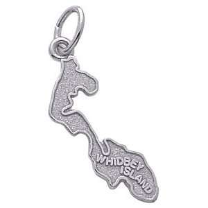  Rembrandt Charms Whidbey Island Charm, Sterling Silver 