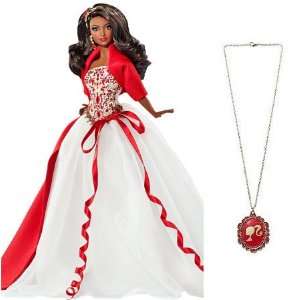  Barbie Collector Holiday 2010 African American Doll with 