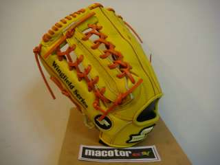 New SSK Wingfield 13 Baseball Glove Yellow T Web LHT Softball  