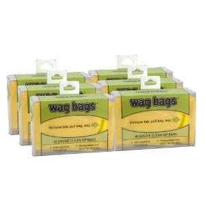    6 PACK Wag Bags Doggie Clean up Bags   108 Count