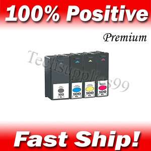 4pk Lexmark 100XL High Yield Ink Cartridge Set S301 305  