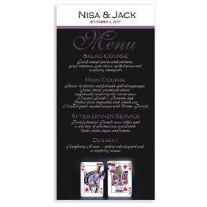  205 Wedding Menu Cards   Queen & King Passion: Office 