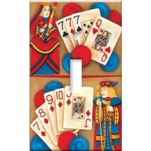  Switch Plate Cover Art Poker King & Queen Poker S: Home 