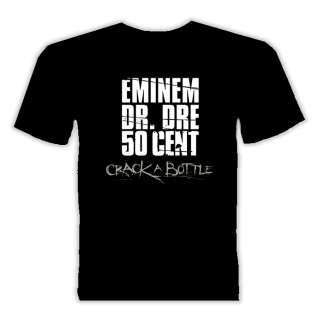 Eminem Dr Dre 50 cent crack a bottle t shirt  