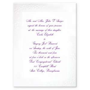  Floral Embossed Wedding Invitations Health & Personal 
