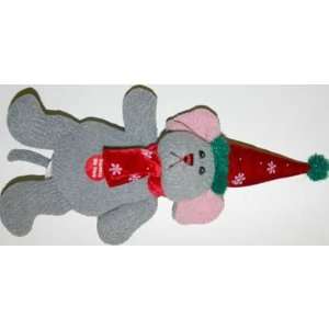  CHANNEL KNIT CHRISTMAS MOUSE: Kitchen & Dining