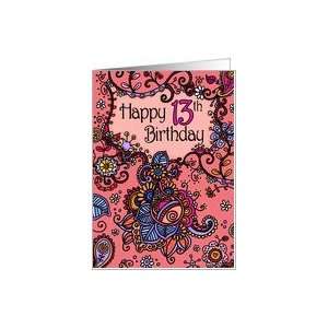  Happy Birthday   Mendhi   13 years old Card: Toys & Games