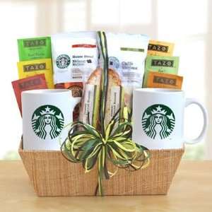 Deluxe Tazo & Starbucks Gift Basket:  Grocery & Gourmet 