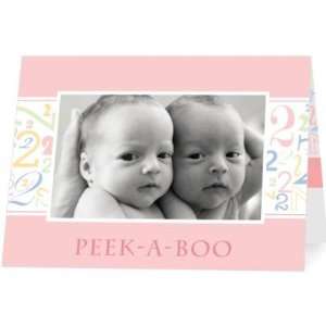   : Twins Birth Announcements   Peek A Boo Duo: Soft Pink By Shd2: Baby