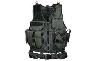 Leapers UTG Vest Black 547 Law Enforcement Tactical Vest PVC V547BT 