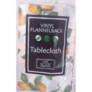  Vinyl Flannelback Tablecloth   52 x 70 