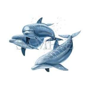  T Shirts Sea Life Aquatic Three Dolphins 3XL Everything 
